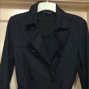 Zara - Navy Trench Cost Small